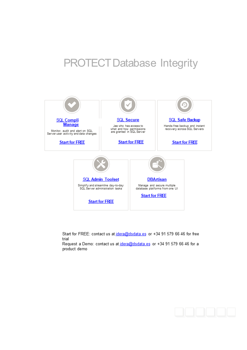 Idera PROTECT Database Integrity